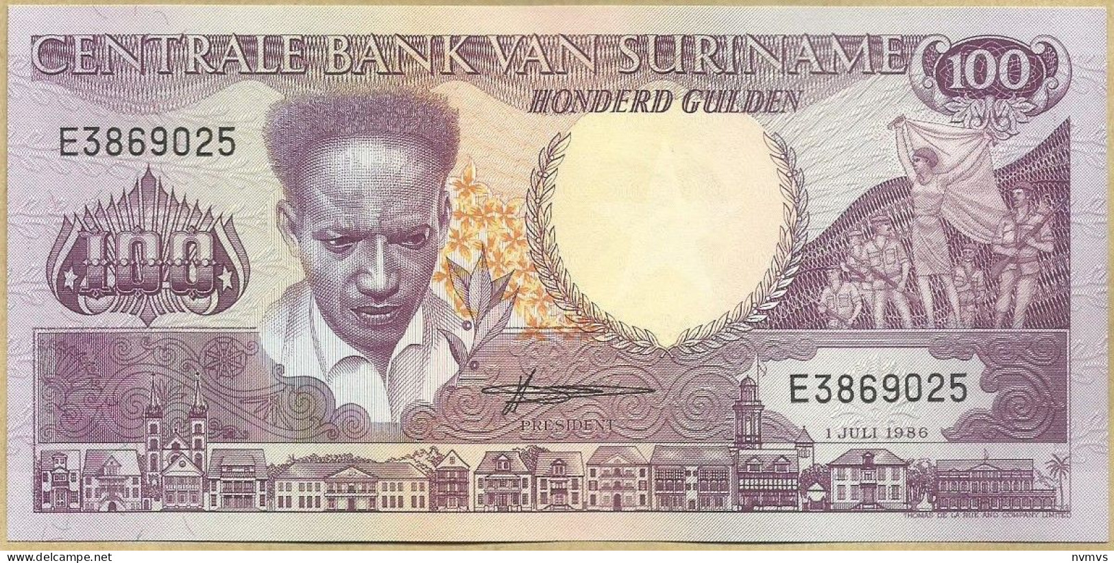 Suriname - 100 Gulden 1986 - Surinam
