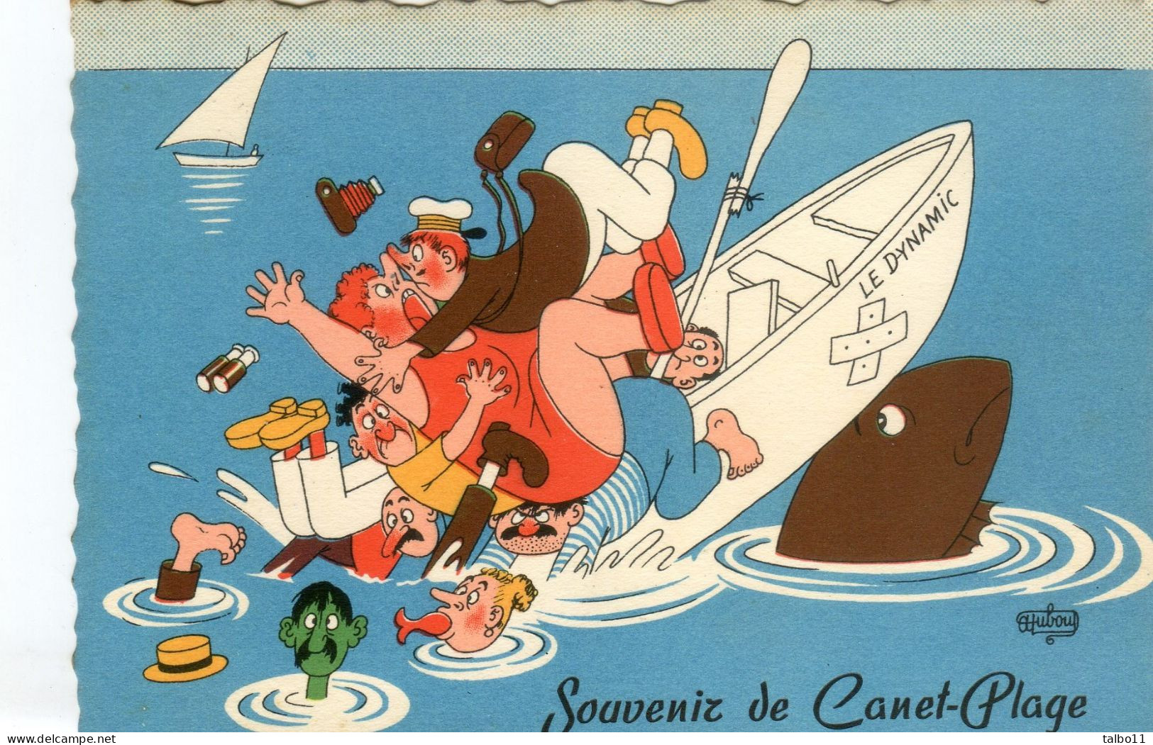 Illustrateur Dubout - Souvenir De Canet Plage - Dubout