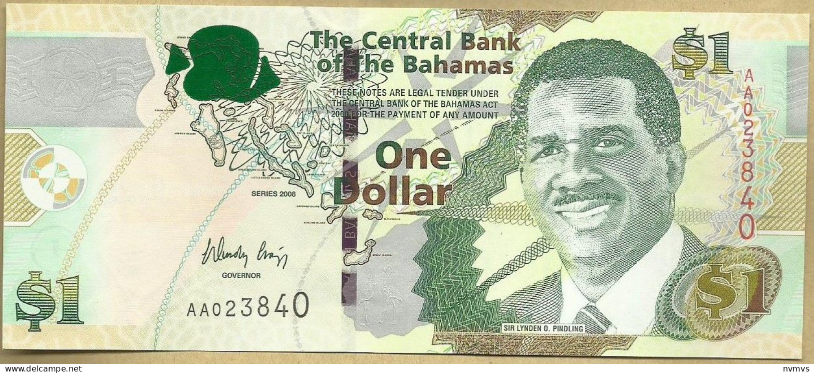 Bahamas - 1 Dolar 2008 - Bahamas