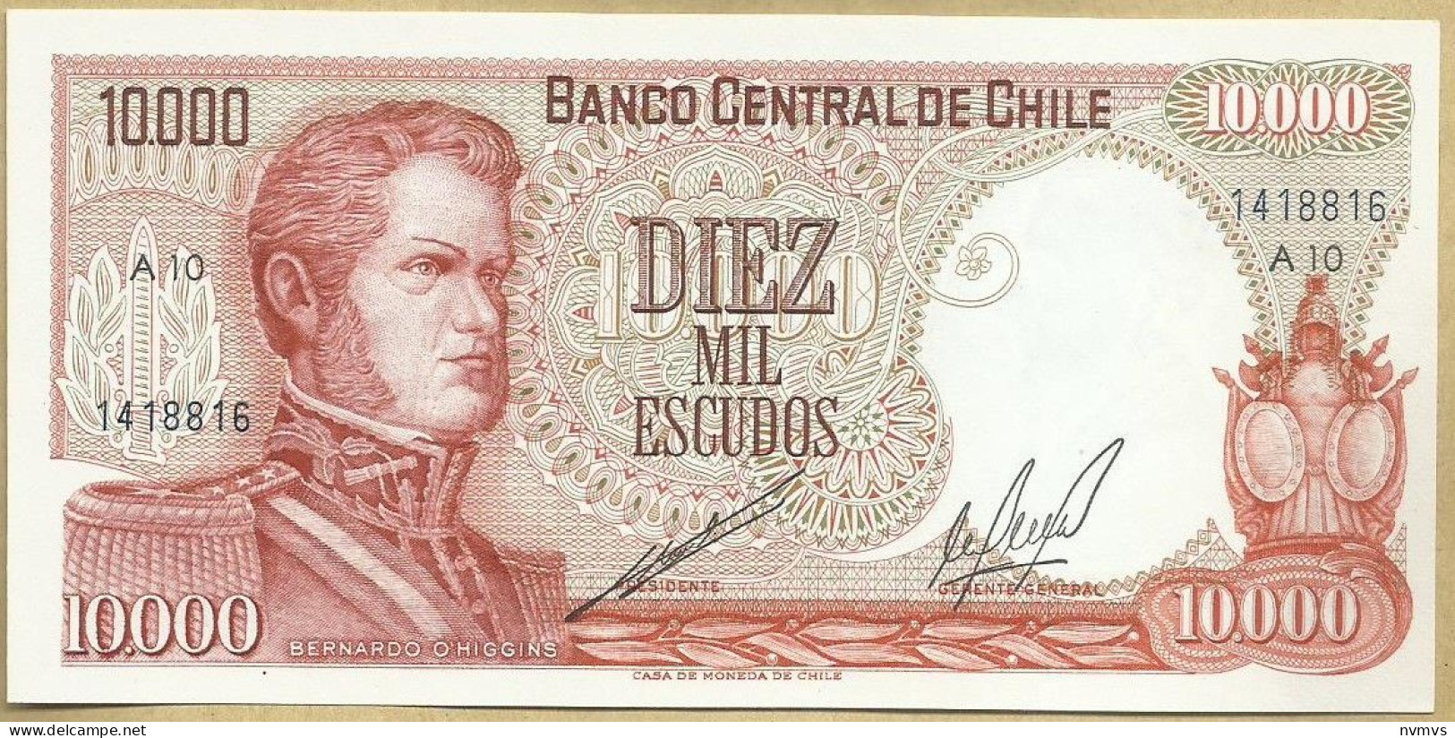 Chile - 10000 Escudos 1963/75 - Cile