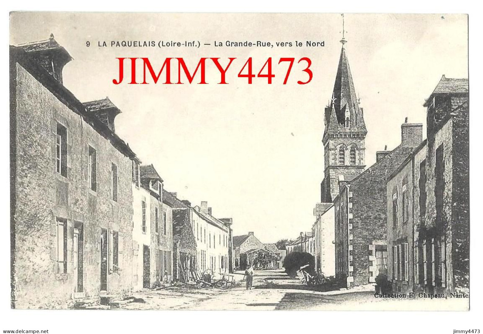 CPA - LA PAQUELAIS (Loire-Inf.) - La Grande Rue Vers Le Nord En 1916 ( Canton De Orvault ) N° 9 - Coll. F. Chapeau - Orvault