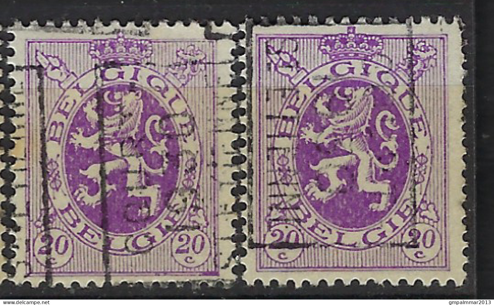 Zegel Nr. 281 Voorafgestempeld Nr. 5876  A + B    COURT ST ETIENNE 1930  ; Staat Zie Scan ! LOT 348 - Rollenmarken 1930-..
