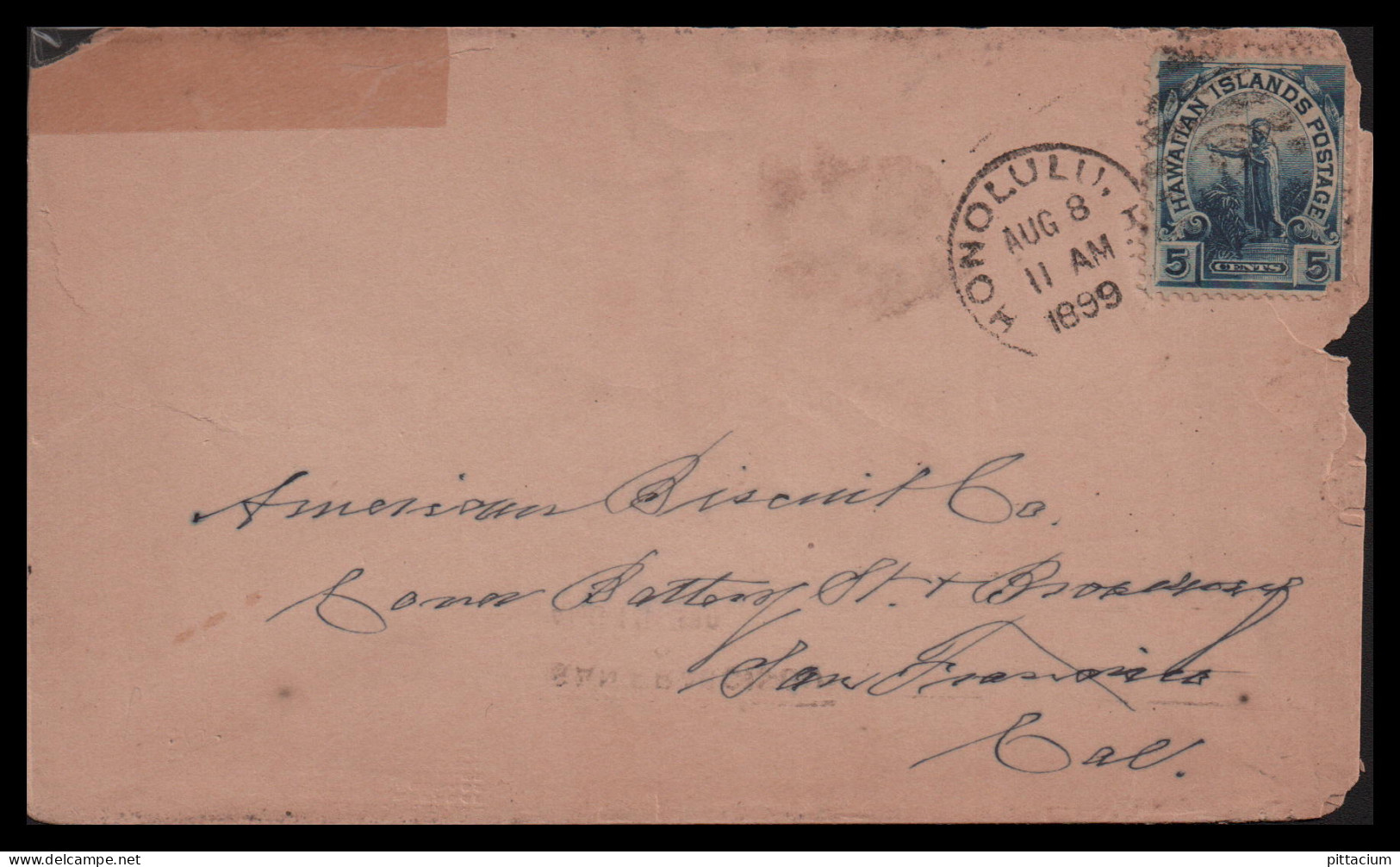 Hawaii 1899: Brief  / -  | Persönlichkeiten, König, Kalakaua  | Honolulu, San Fransisco, - - Hawaii
