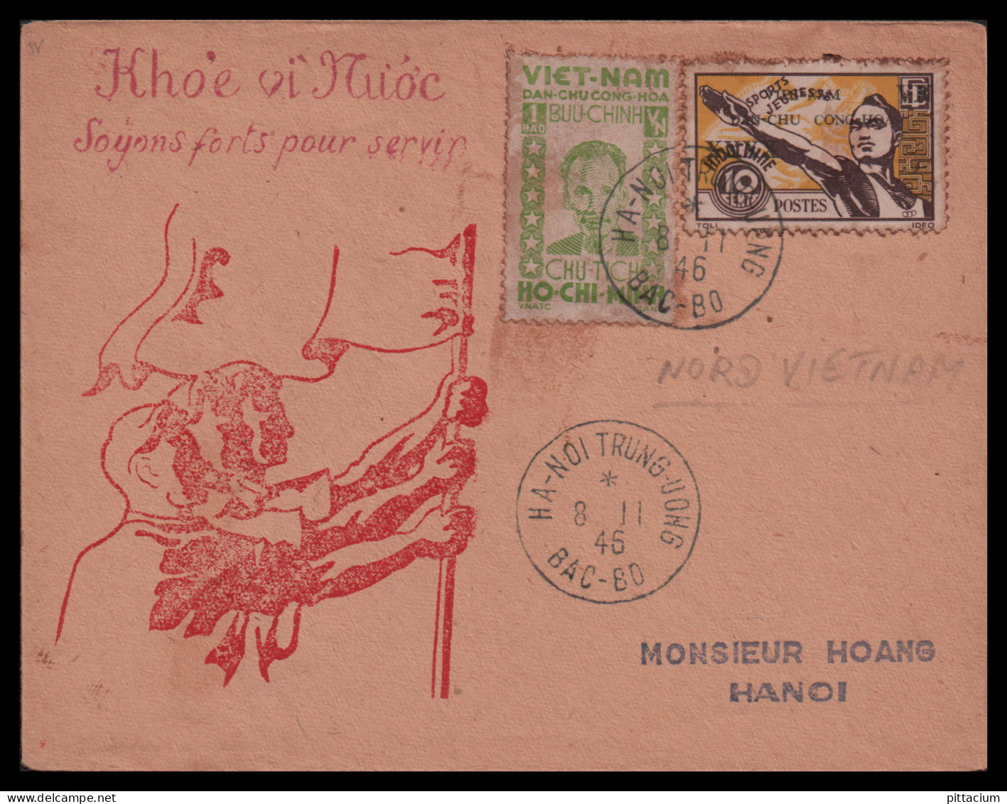 Vietnam 1946: Brief  / -  | ####Motiv / Thematik: Unabhängigkeit, Vietnam, -  | Kreta, -, - - Viêt-Nam