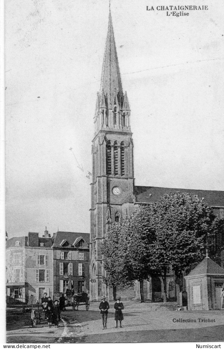 La Chataigneraie Animée Eglise Attelage - La Chataigneraie