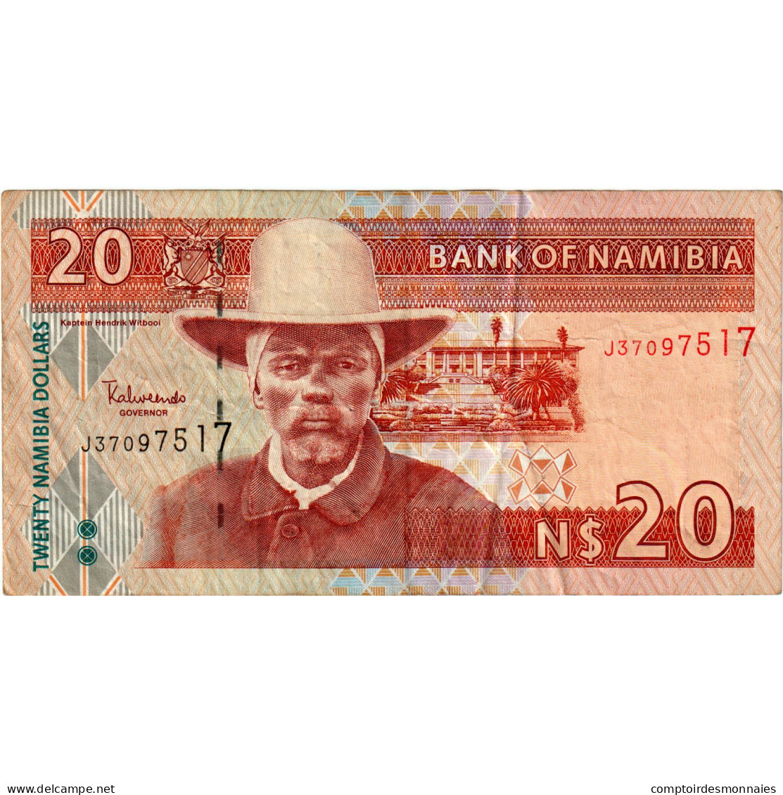 Billet, Namibie, 20 Namibia Dollars, 1996, KM:6a, TB - Namibia