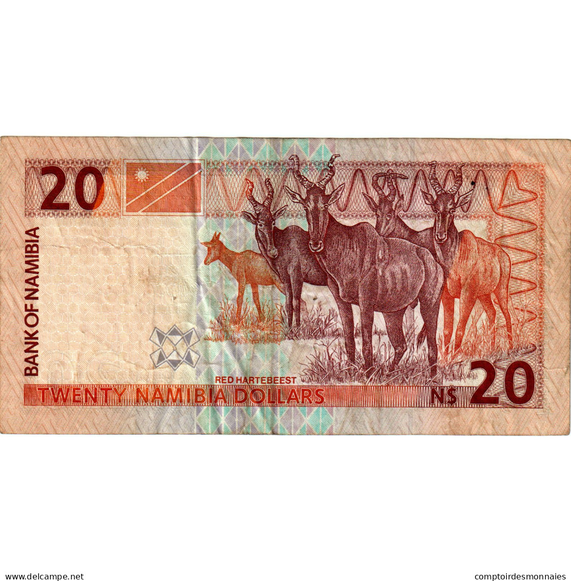 Billet, Namibie, 20 Namibia Dollars, 1996, KM:6a, TB - Namibia