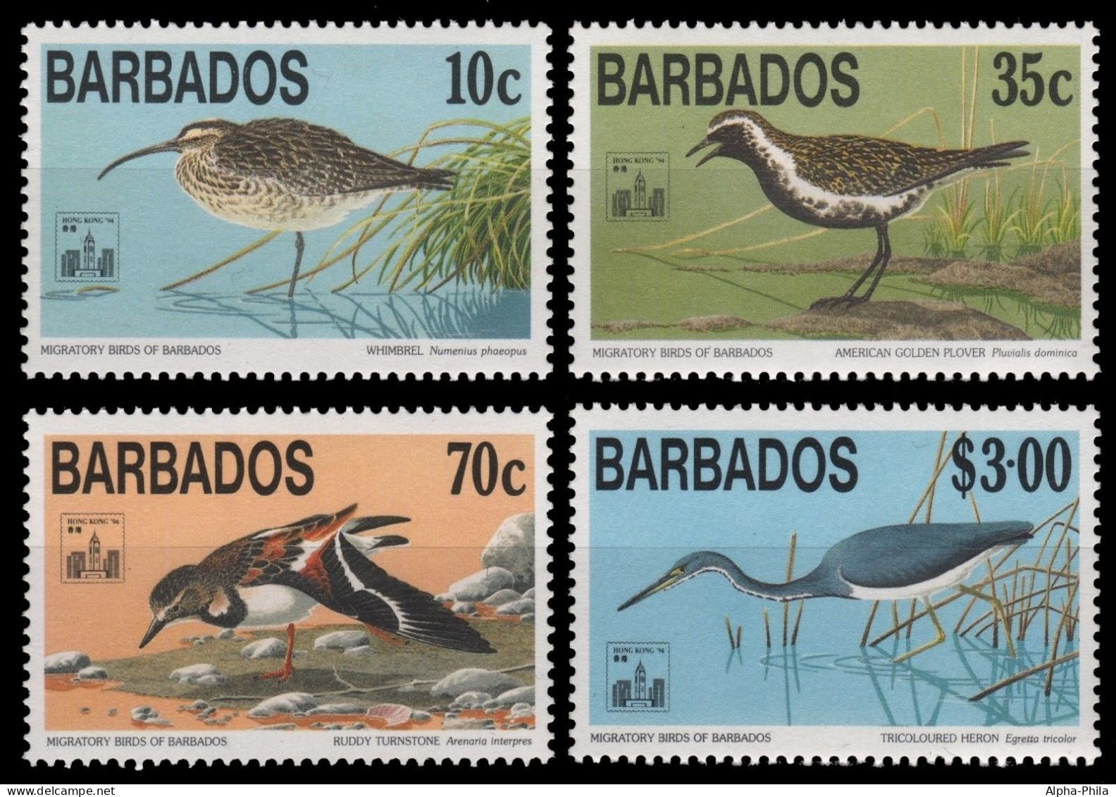 Barbados 1994 - Mi-Nr. 845-848 ** - MNH - Vögel / Birds - Barbades (1966-...)