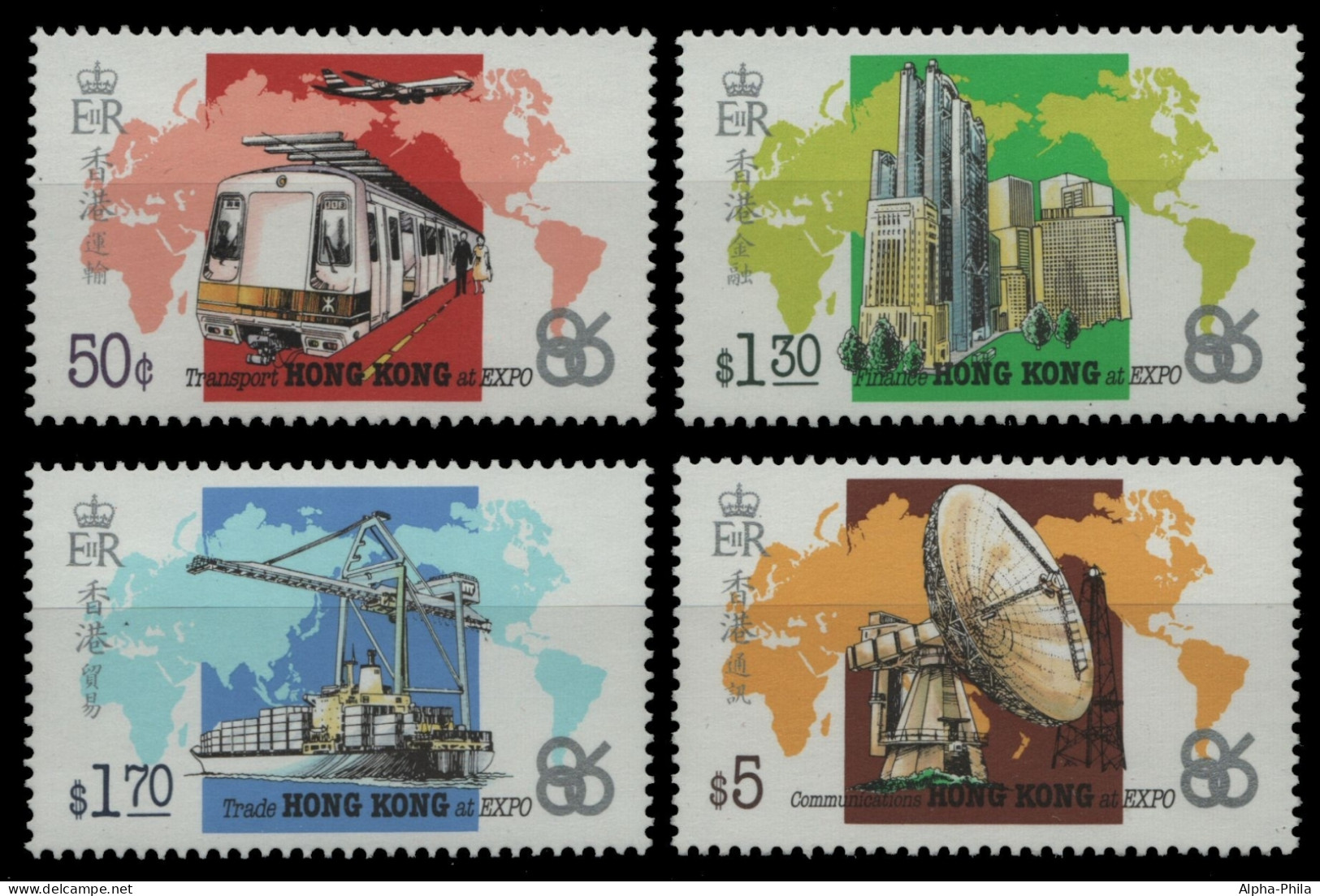 Hongkong 1986 - Mi-Nr. 487-490 ** - MNH - EXPO `86 - Vancouver - Nuevos