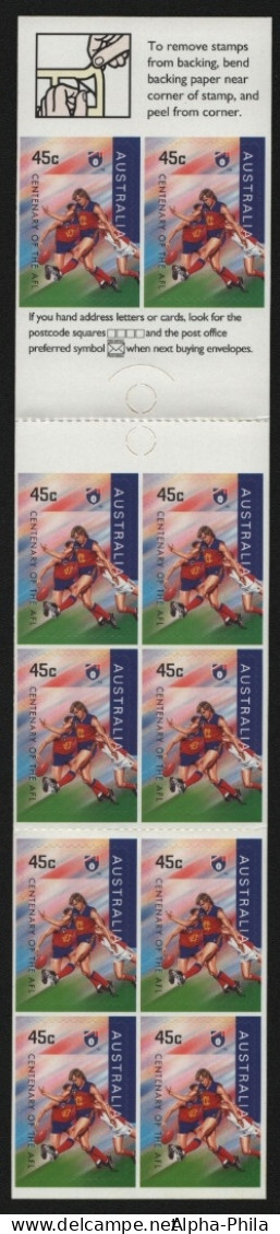 Australien 1996 - Mi-Nr. 1564 ** - MNH - MH 95 - Football - Lions, Fitzroy - Markenheftchen