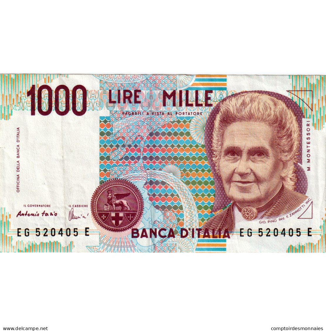 Billet, Italie, 1000 Lire, Undated (1990), KM:114c, SUP - 1.000 Lire