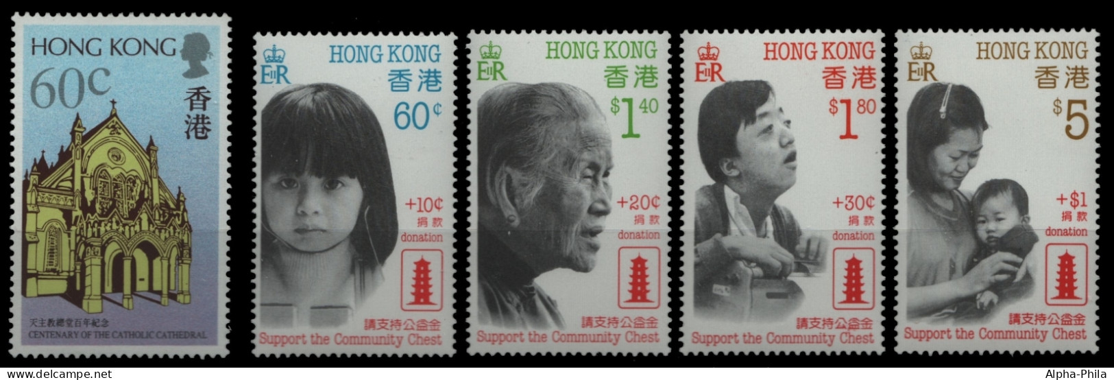 Hongkong 1988 - Mi-Nr. 550 & 551-554 ** - MNH - 2 Ausgaben - Ungebraucht