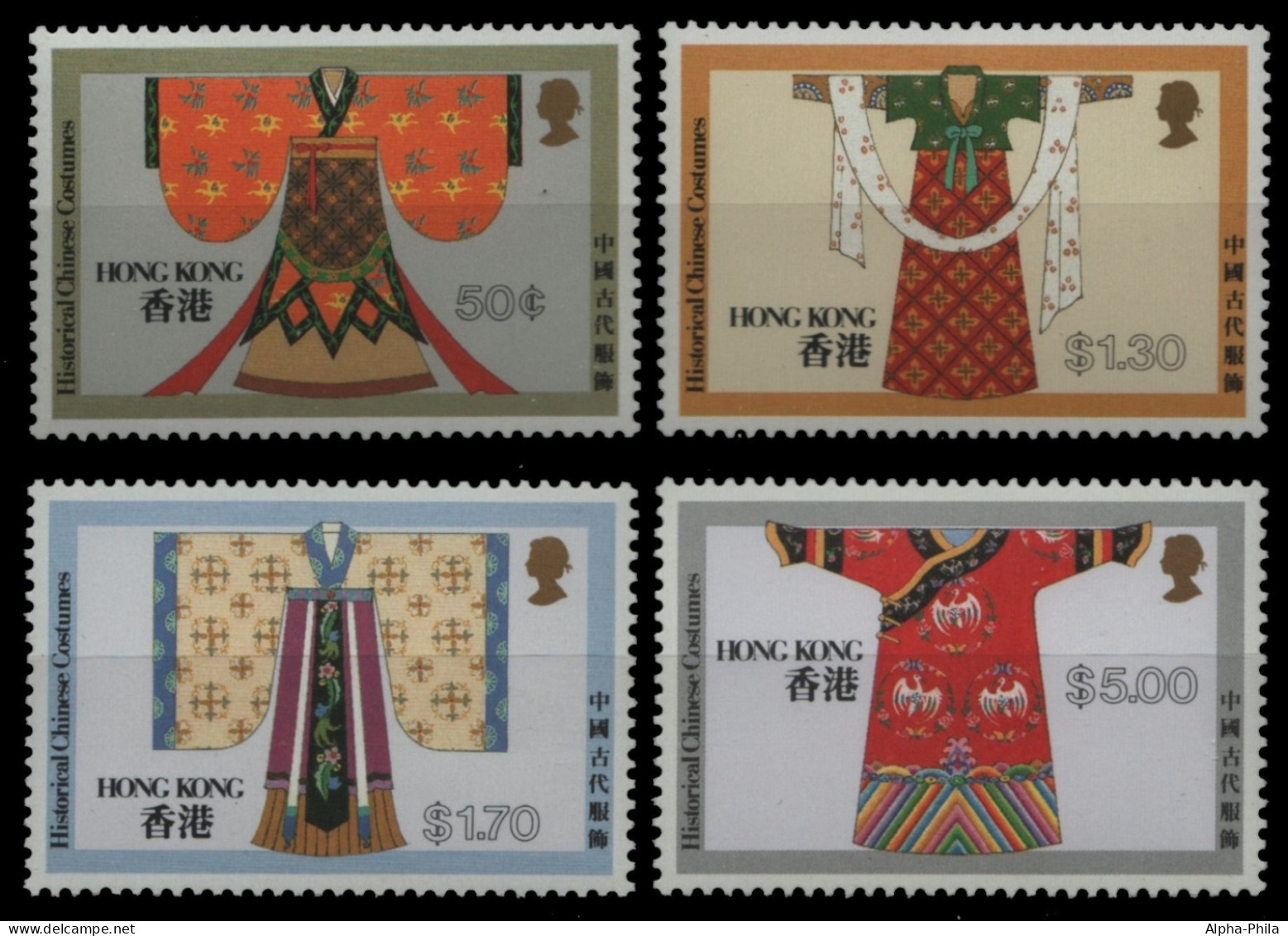 Hongkong 1987 - Mi-Nr. 528-531 ** - MNH - Trachten / Costumes - Neufs