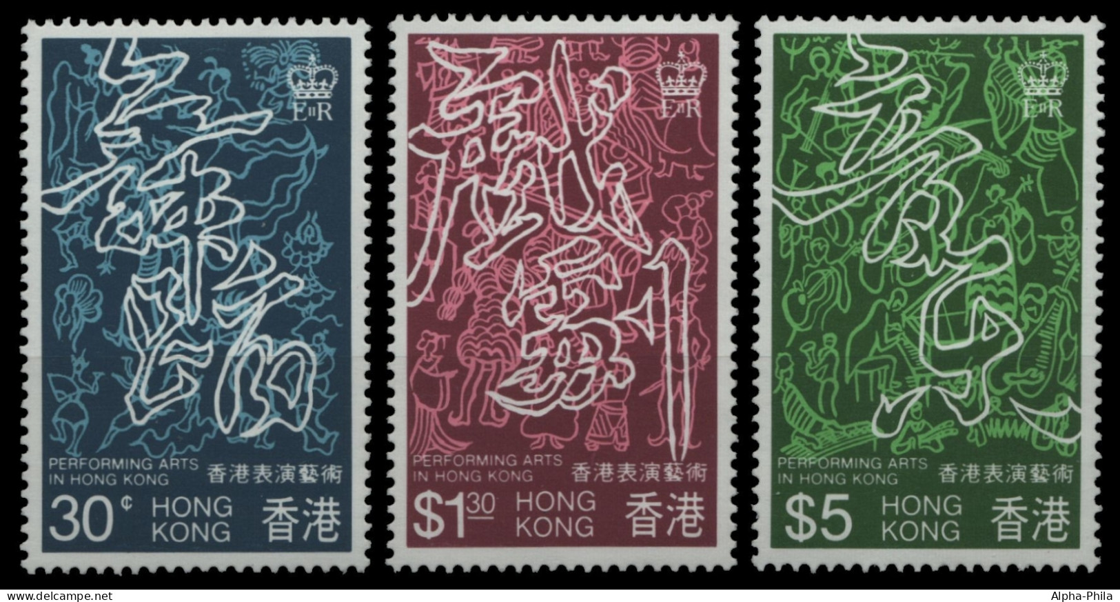 Hongkong 1983 - Mi-Nr. 408-410 ** - MNH - Kunst / Art - Ungebraucht