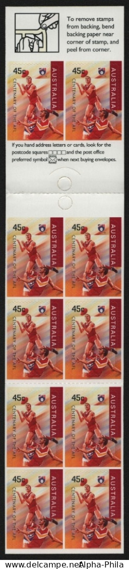 Australien 1996 - Mi-Nr. 1561 ** - MNH - MH 92 - Football - Swans, Sydney - Postzegelboekjes