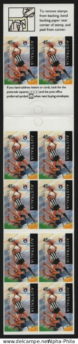 Australien 1996 - Mi-Nr. 1568 ** - MNH - MH 99 - Football - Magpies, Collingwood - Booklets