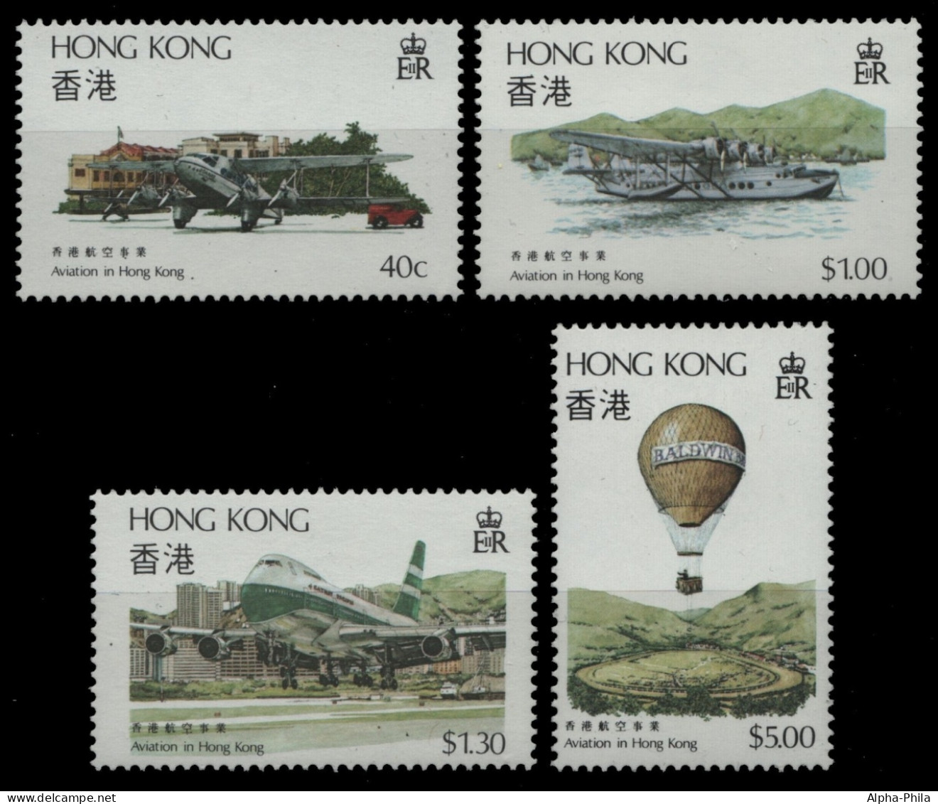 Hongkong 1984 - Mi-Nr. 423-426 ** - MNH - Flugzeuge / Airplanes - Neufs