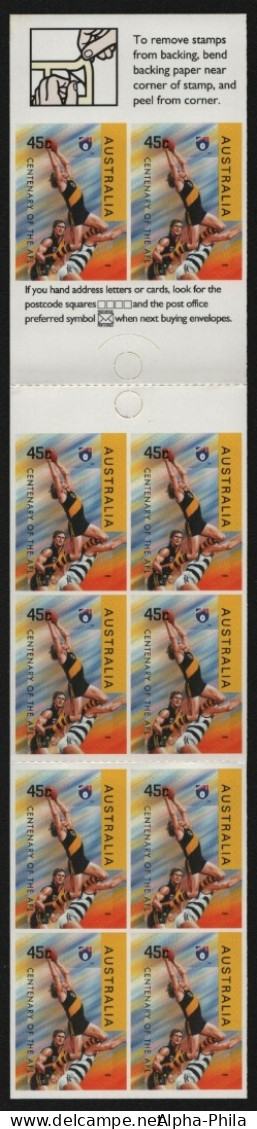 Australien 1996 - Mi-Nr. 1565 ** - MNH - MH 96 - Football - Tigers, Richmond - Booklets