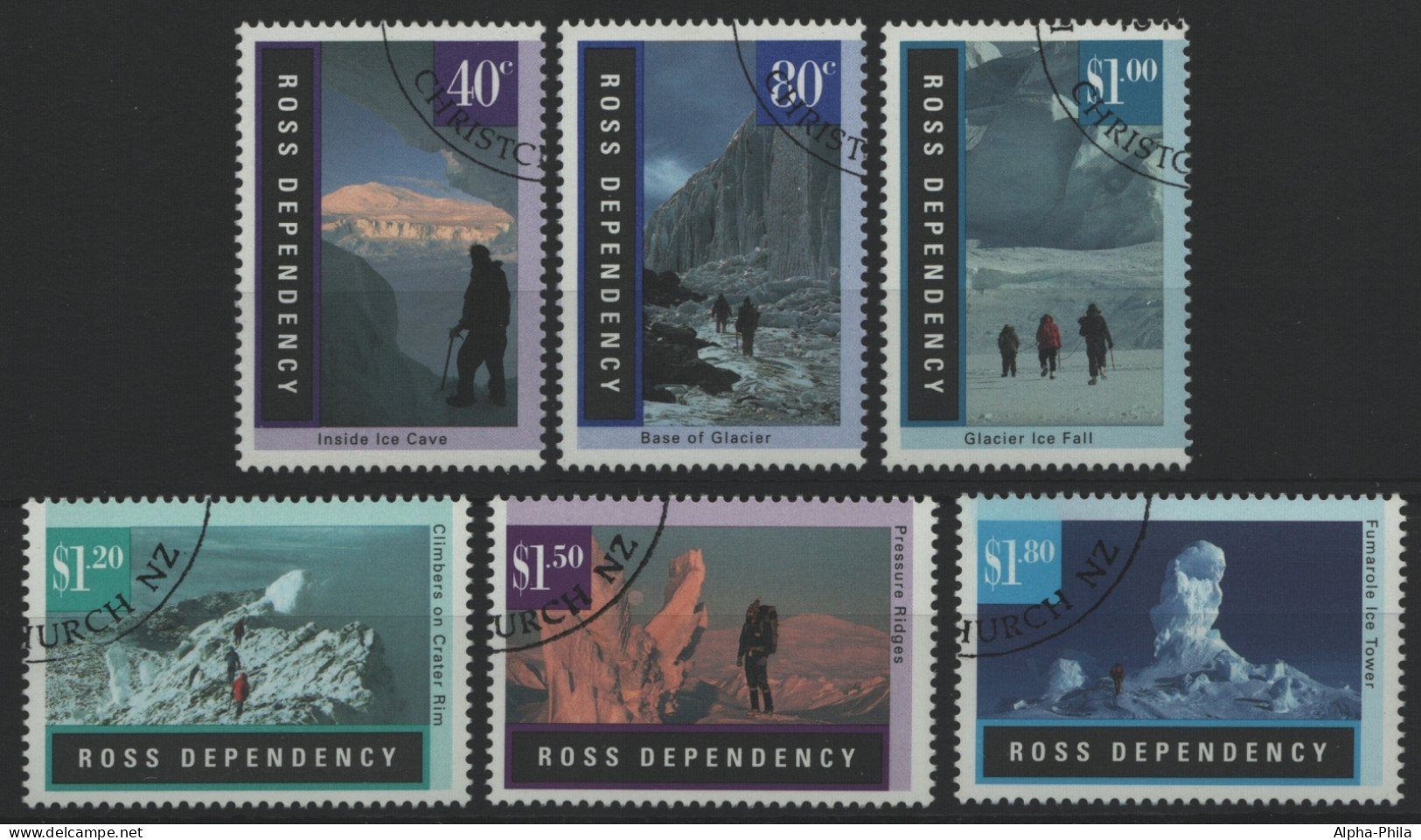 Ross-Gebiet 1996 - Mi-Nr. 38-43 Gest / Used - Landschaften / Landscapes - Usados