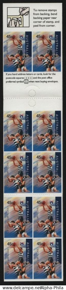 Australien 1996 - Mi-Nr. 1573 ** - MNH - MH 104 - Football - Cats, Geelong - Cuadernillos