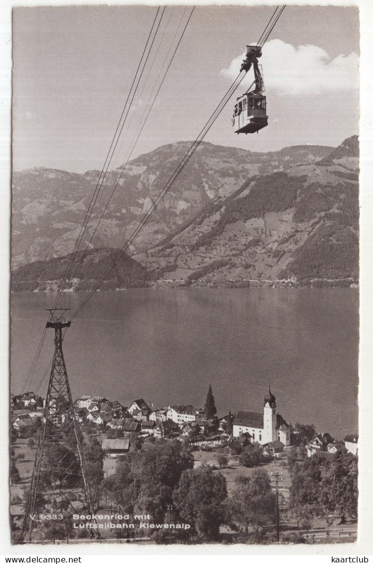 V 9333 - Beckenried Mit Luftseilbahn Klewenalp - (Schweiz/Suisse/Switzerland) - 1956 - Beckenried