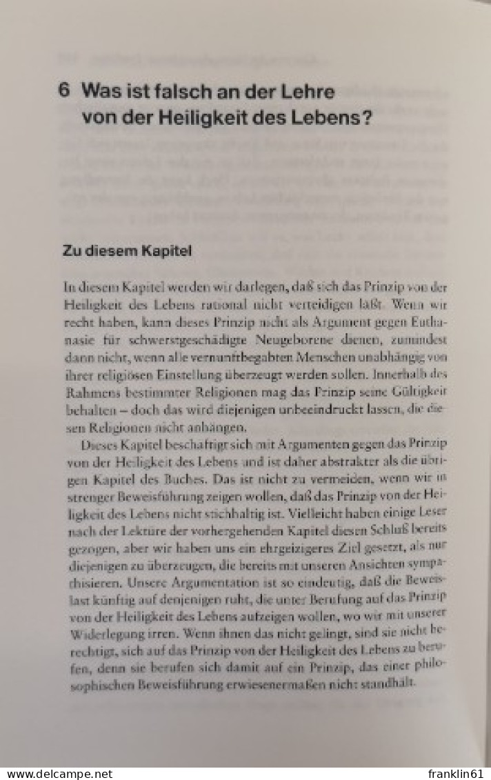 Muss Dieses Kind Am Leben Bleiben?  Das Problem Schwerstgeschädigter Neugeborener. - Salud & Medicina