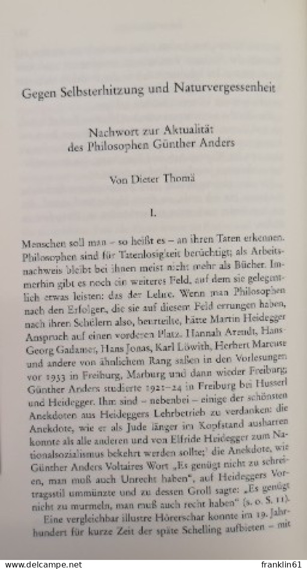 Über Heidegger.