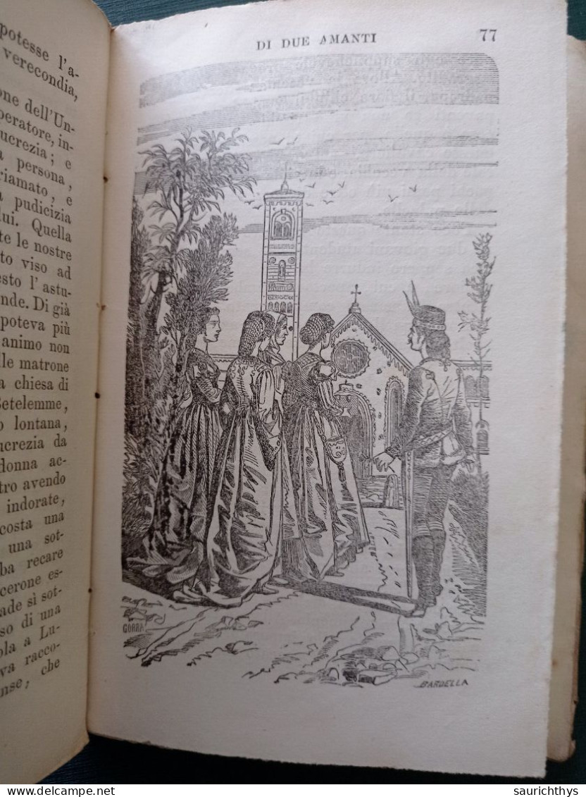 Storia Di Due Amanti Di Enea Silvio Piccolomini Dipoi Pio II Pontefice Milano Daelli Editori 1864 - Old Books