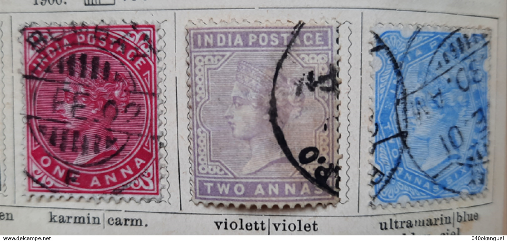 Britisch Indien 3 Marken Von 1900 Gem. Scan - Otros & Sin Clasificación