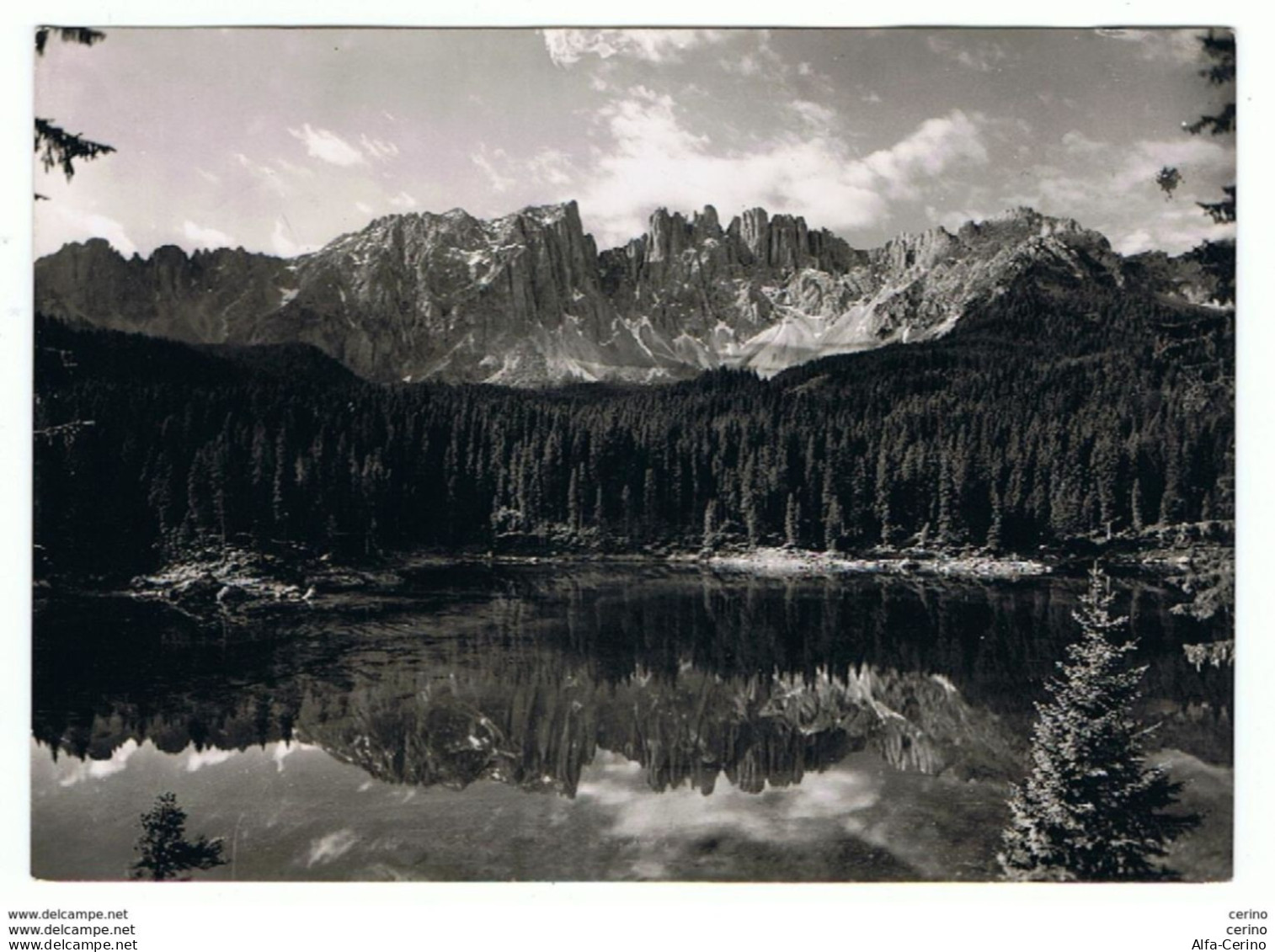 LAGO  DI  CAREZZA (BZ):  LATEMAR  SULLO  SFONDO  -  FOTO  -  PER  LA  SVIZZERA  -  FG - Châteaux D'eau & éoliennes