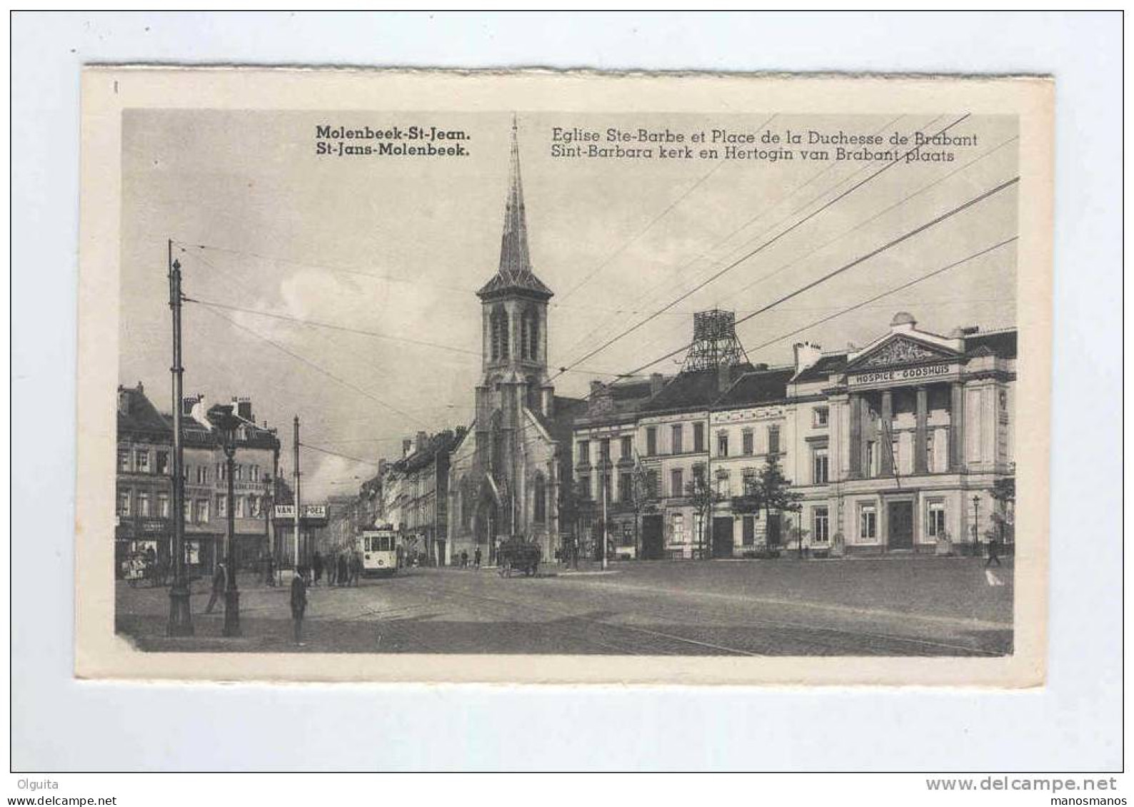 MOLENBEEK ST JEAN  - Carte Place Duchesse De Brabant Avec TRAM - Petit Editeur De Molenbeek  -- B3/818 - St-Jans-Molenbeek - Molenbeek-St-Jean