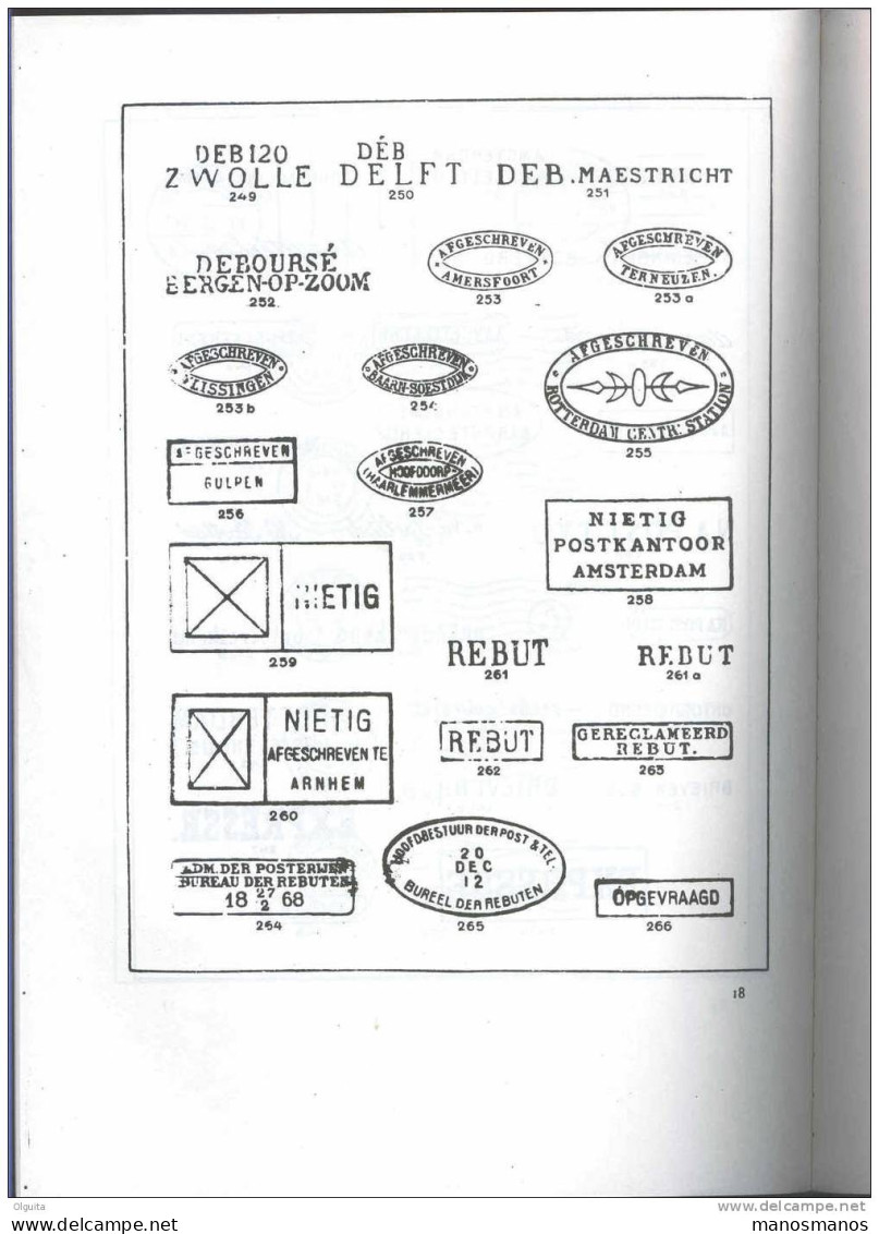 Boek NEDERLAND - De Poststempels Van Nederland , 1676 - 1915 ,door Veilinga ,1931 , 182 Blz  --  B0/178 - Autres & Non Classés