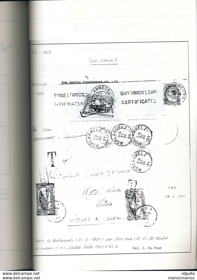 944/25 - LIVRE - CONGO BELGE Les Timbres-Taxe , Par J.M.Frenay ,  119 P. , Années 1980... , Etat TB - Colonies Et Bureaux à L'Étranger