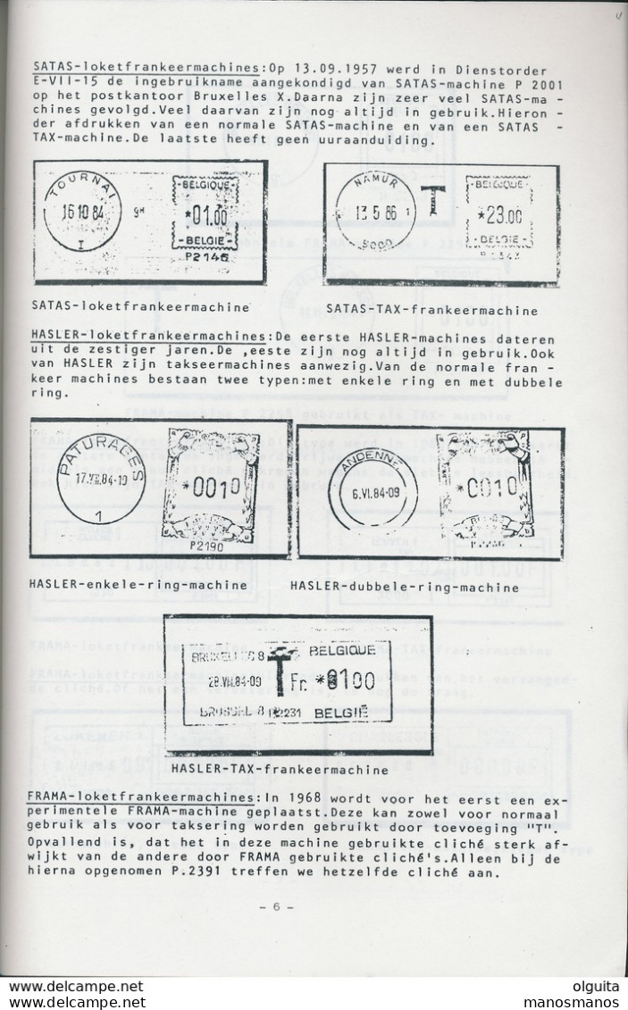 25/909 - BELGIQUE Magazine Studiekring Antwerpen 169/1987 - Geschiedenis Machinale Frankering ,door Kuijt , 8 Blz - Dutch (from 1941)