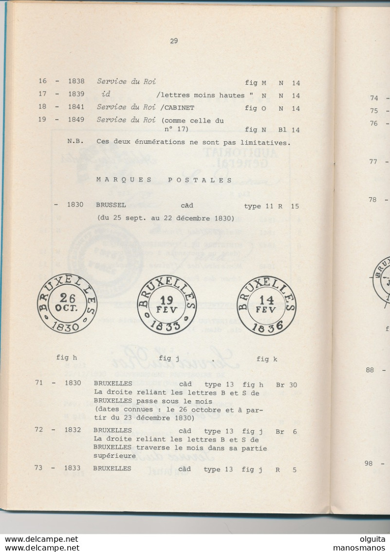 25/903 - BELGIQUE Les Marques Postales Du BRABANT , Par HERLANT , Seconde Edition , 91 Pg ,1978 - Prephilately