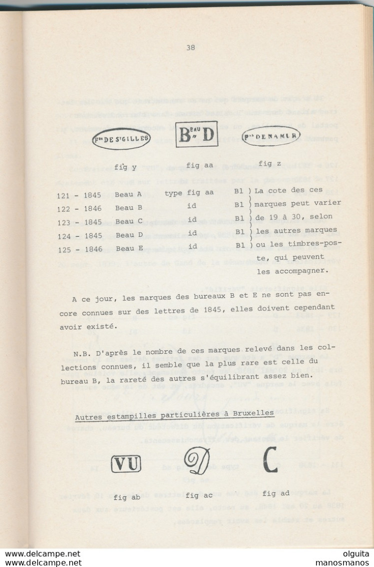 25/903 - BELGIQUE Les Marques Postales Du BRABANT , Par HERLANT , Seconde Edition , 91 Pg ,1978 - Prefilatelie