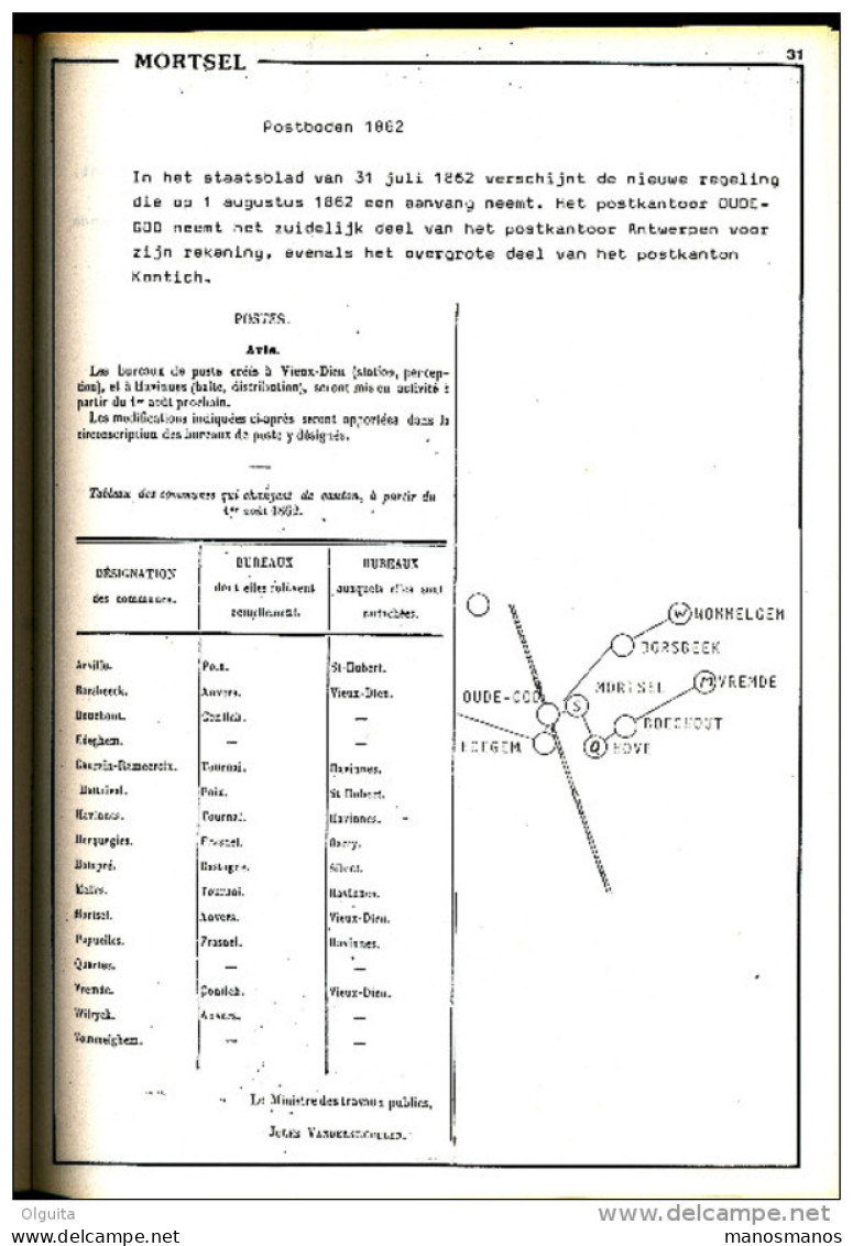 LIVRE Belgique De Postgeschiedenis Van MORTSEL OUDE GOD Par Van Roosendael ,  267 P. , 1987  --  15/276 - Philately And Postal History