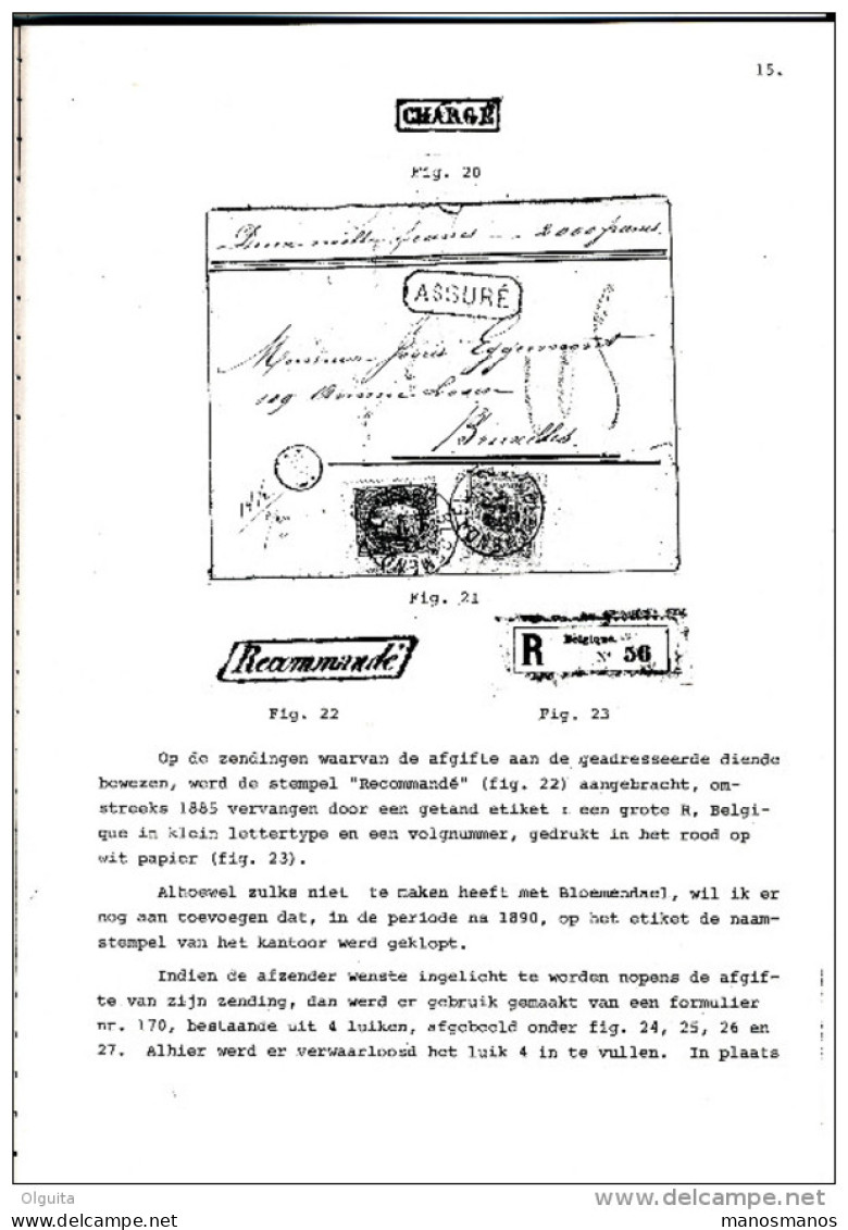 LIVRE Belgique WEFIS Studie 21 - Het Postkantoor BLOEMENDAEL Par Van Roye,  28 P. , 1979  --  15/273 - Philatelie Und Postgeschichte