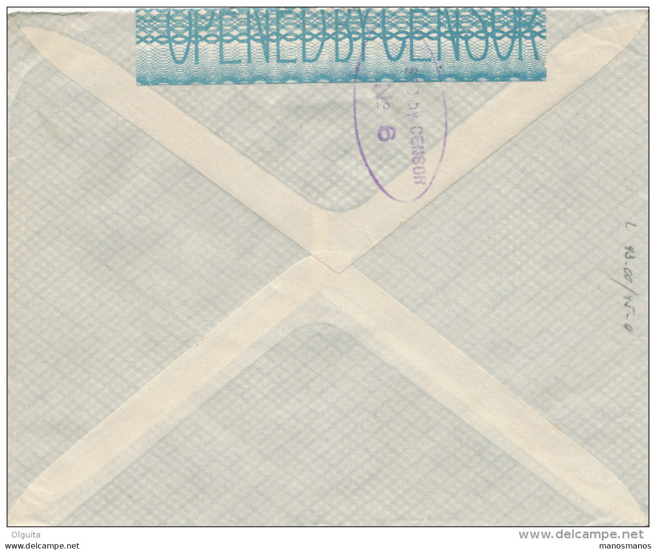 825/30 --  EGYPTE EGYPT WWI CENSORSHIP - Cover ALEXANDRIA 1917 To BALE -  Purple Censor 6 Type 1 - 1915-1921 Protectorat Britannique