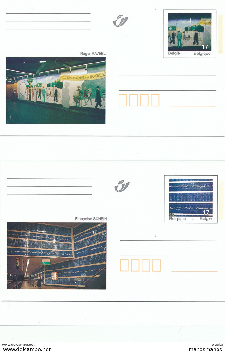 YY109 -14 Cartes Postales METRO - COB 77.50 EUR - Etat Neuf - Illustrated Postcards (1971-2014) [BK]