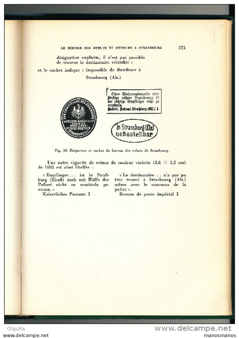 LIVRE La Poste à STRASBOURG , Par Henri Gachot ,1964 , 291 Pg , --  15/194 - Philatélie Et Histoire Postale