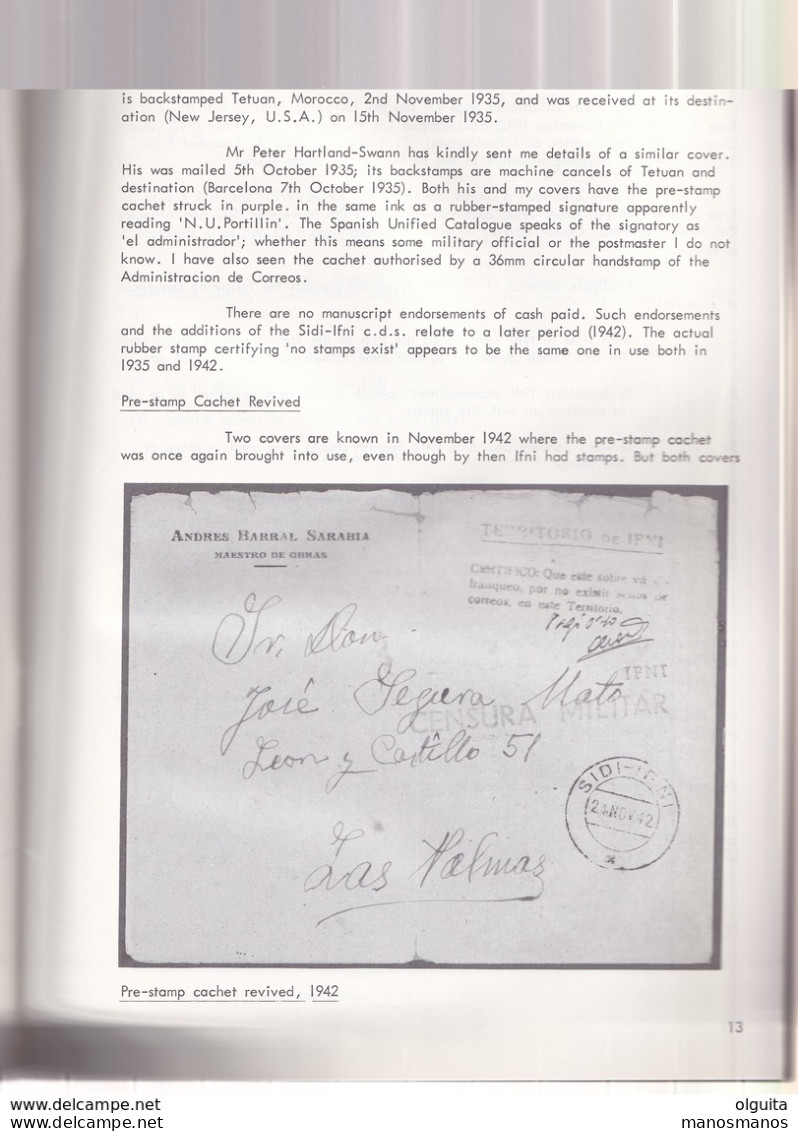 935/30 -- LIVRE IFNI Stamps And Cancellations Par James Negus , 72 Pages , 1975 - ETAT TB - Filatelia E Storia Postale