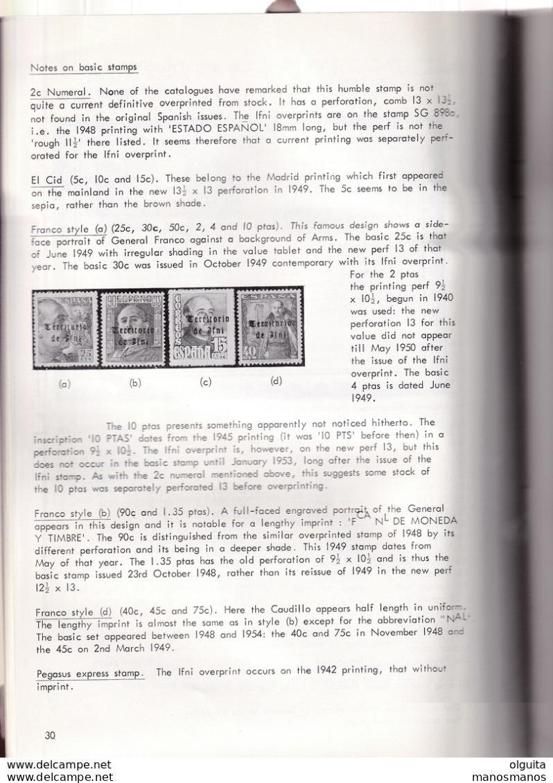 935/30 -- LIVRE IFNI Stamps And Cancellations Par James Negus , 72 Pages , 1975 - ETAT TB - Philatélie Et Histoire Postale
