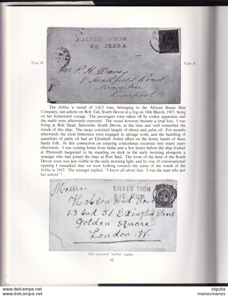 934/30 -- LIVRE A History Of Wreck Covers Par Hopkins , 180 Pages , 1966 - ETAT NEUF - Hardbound - Philately And Postal History