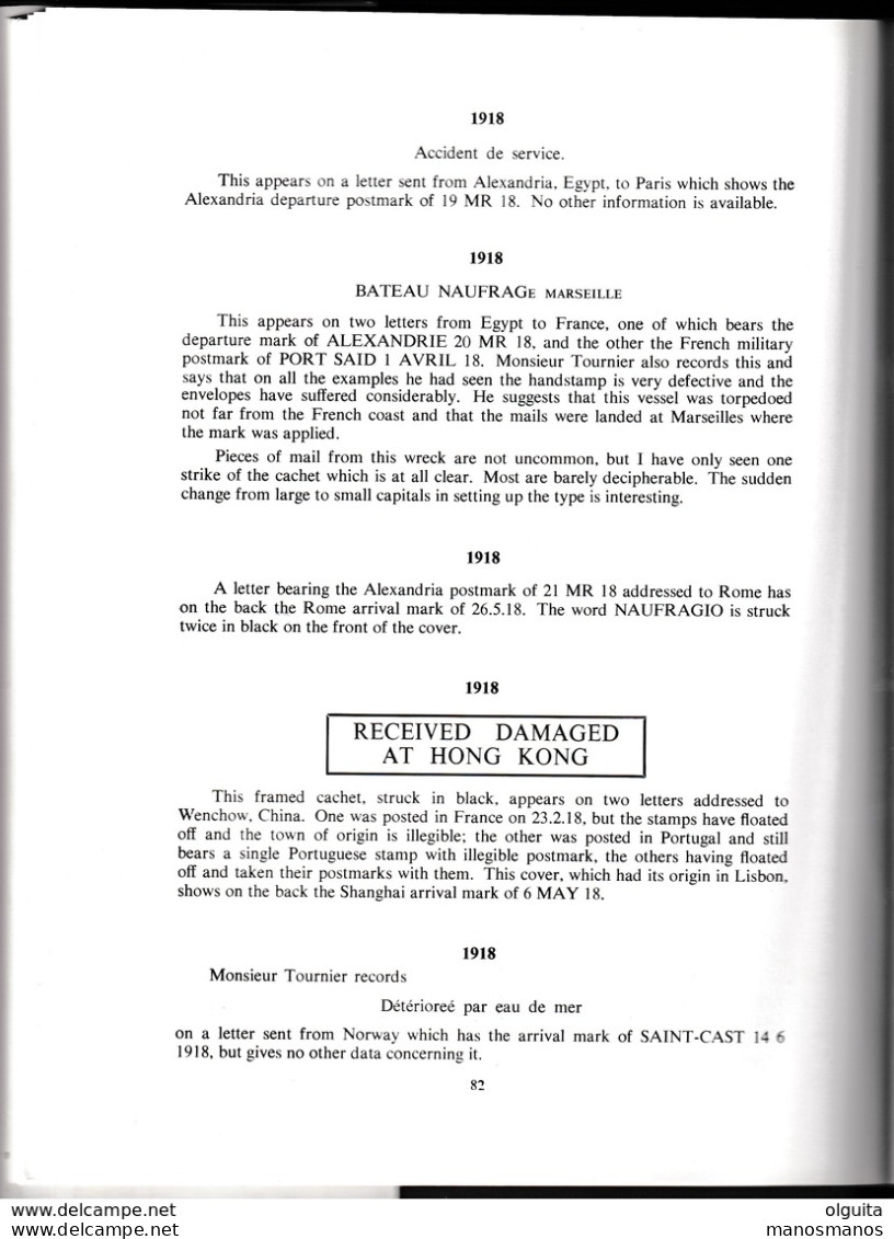 934/30 -- LIVRE A History Of Wreck Covers Par Hopkins , 180 Pages , 1966 - ETAT NEUF - Hardbound - Filatelia E Storia Postale
