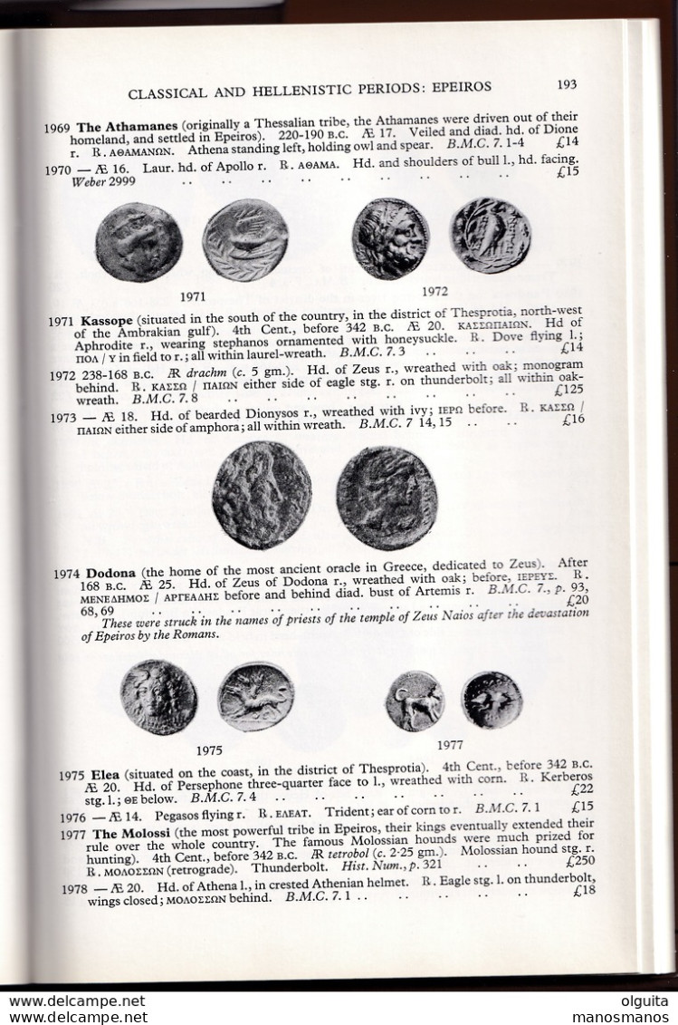 912/30 -- LIVRE/BOOK GREEK COINS And Their Values , Volume I Europe , By David Sear , 356 Pages , 1978 - AS NEW - Boeken & Software