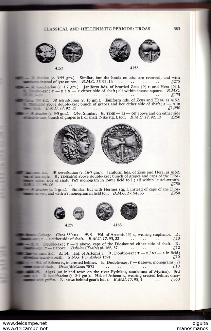 913/30 -- LIVRE/BOOK GREEK COINS And Their Values , Volume II Asia Africa , By David Sear , 493 Pages , 1979 - AS NEW - Libri & Software