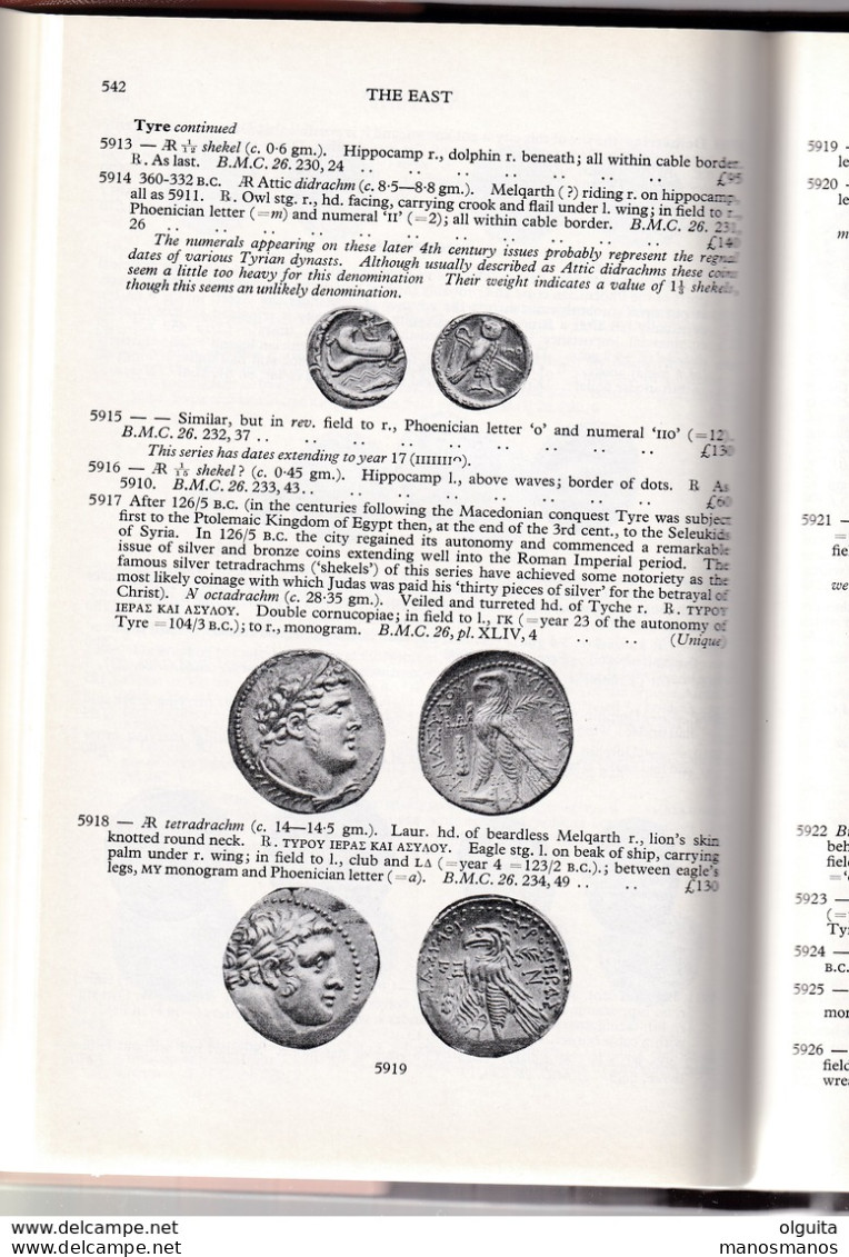 913/30 -- LIVRE/BOOK GREEK COINS And Their Values , Volume II Asia Africa , By David Sear , 493 Pages , 1979 - AS NEW - Livres & Logiciels
