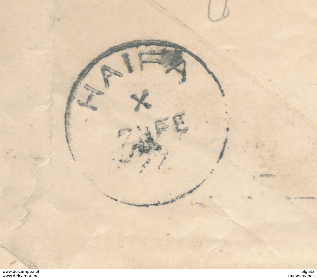 DDW 023-- EGYPT De La Rue 1914 - Franked Cover CAIRO 1922 To HAIFA Palestine - Due Marking TO PAY 10 Mills - 1915-1921 Protettorato Britannico