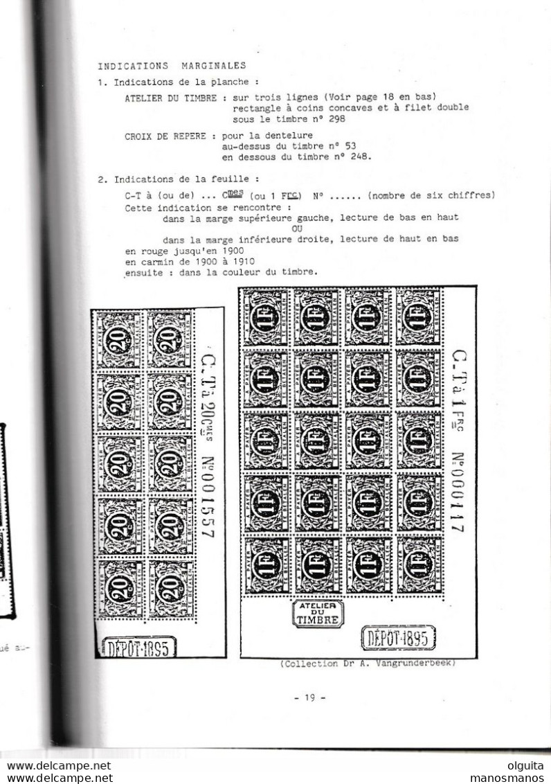 985/30 -- LIVRE Les Timbres-Taxe De 1895, Par Deneumostier ,85 Pg,, 1990 - Etat TB - Philatélie Et Histoire Postale